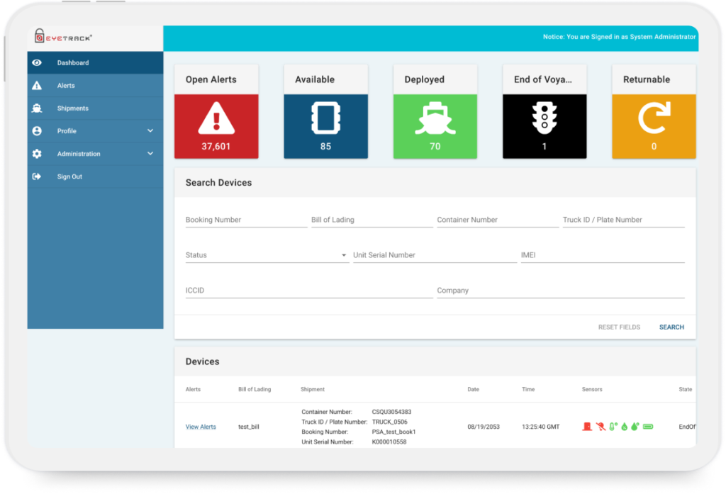 Stakeholder Visibility via 
Eye-Track Platform